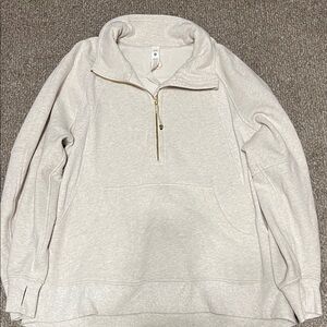 lululemon athletica Women's Gray Half-Zip Sweatshirt